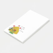 キュートクリスマスビーおもしろいホリデーマンガ ポストイット (アングル)