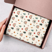 キュートクリスマスフェスティバルレインボーズホリデーズパターン 薄葉紙