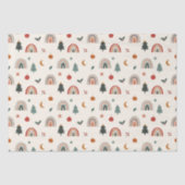 キュートクリスマスフェスティバルレインボーズホリデーズパターン 薄葉紙 (正面)