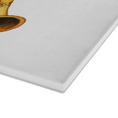 キュートクリスマスフォークアートエンジェル カッティングボード (角)