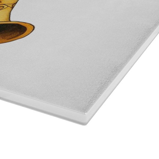 キュートクリスマスフォークアートエンジェル カッティングボード (角)