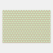 キュートクリスマスフクロウカスタムル ラッピングペーパーシート (正面3)