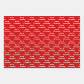 キュートクリスマスフクロウカスタムル ラッピングペーパーシート (正面2)