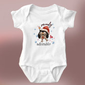 キュートクリスマスフクロウ小さな女の子 ベビーボディスーツ