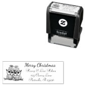 キュートクリスマスフール住所 シール セルフインキングスタンプ (インサイチュ)