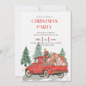 キュートクリスマスブライトホリデーパーティークリスマスベーク 招待状 (正面)