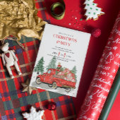 キュートクリスマスブライトホリデーパーティークリスマスベーク 招待状