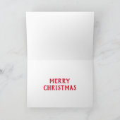 キュートクリスマスブルフランスのドッグ小妖精や小人 シーズンカード (内部)