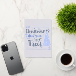 キュートクリスマスプンパーソナライズされたホリデーカード 箔グリーティングカード