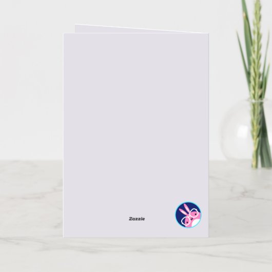 キュートクリスマスプンパーソナライズされたホリデーカード 箔グリーティングカード (裏面)