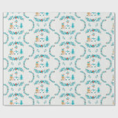 キュートクリスマスベアーホリデーラッピングフェスティバル ラッピングペーパー (フラット)