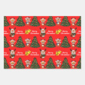 キュートクリスマスベビートナカイ ラッピングペーパーシート (正面2)