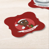 キュートクリスマスベビー漫画紙コースター ペーパーコースター (アングル)