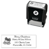 キュートクリスマスベルフェスティバル差出人住所ラベル セルフインキングスタンプ (インサイチュ)