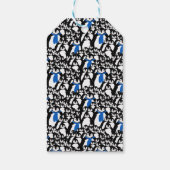 キュートクリスマスペンギンパーソナライズされたギフトラベル ギフトタグ (裏面)