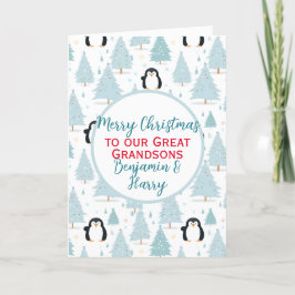 キュートクリスマスペンギン素晴らし孫 シーズンカード