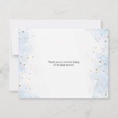 キュートクリスマスペンギン赤ちゃんシャワーサンキューカード サンキューカード (裏面)