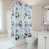 キュートクリスマスペンギン シャワーカーテン (インサイチュ)
