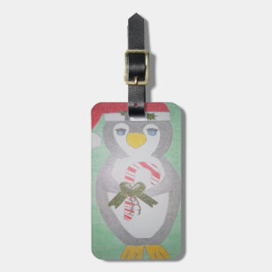 キュートクリスマスペンギン ラゲッジタグ
