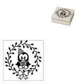 キュートクリスマスペンギン ラバースタンプ (押印)