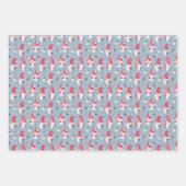 キュートクリスマスホリデイ格言 ラッピングペーパーシート (正面)