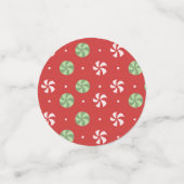 キュートクリスマスホリデーウォーターカラー顔サンタ コンフェッティ (スモール正面)