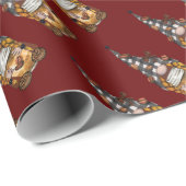 キュートクリスマスホリデーコーヒー格言ラッピング紙 ラッピングペーパー (ロールコーナー)