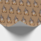 キュートクリスマスホリデーコーヒー格言 ラッピングペーパー (角)