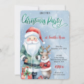 キュートクリスマスホリデーパーティー 招待状 (正面)