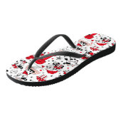 キュートクリスマスホリデーフシズファームパターモダンン ビーチサンダル (アングル)