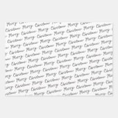 キュートクリスマスホリー日すてきクリスマスホリデー ラッピングペーパーシート (正面)