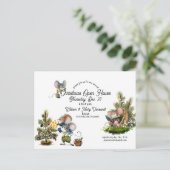 キュートクリスマスマウスホリデーオープンハウス招待状 ポストカード (スタンド正面)