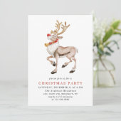 キュートクリスマスマンガートリンダーホリデーパーティー 招待状 (スタンド正面)