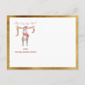 キュートクリスマスムース引っ越しましたホリデームービング 案内ポストカード (裏面)