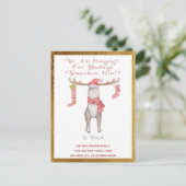 キュートクリスマスムース引っ越しましたホリデームービング 案内ポストカード (スタンド正面)