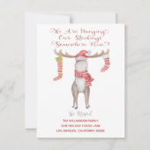 キュートクリスマスムース引っ越しましたホリデームービング 案内状 (正面)