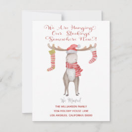 キュートクリスマスムース引っ越しましたホリデームービング 案内状