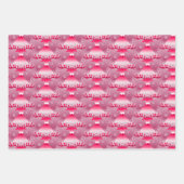 キュートクリスマスルドルフトナカイクリスマスホリデーテーマ ラッピングペーパーシート (正面2)