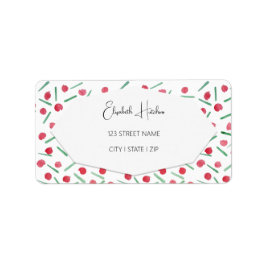 キュートクリスマスレッド&グリーンテーマ ラベル