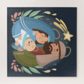 キュートクリスマス出生ジグソーパズル ジグソーパズル (横)