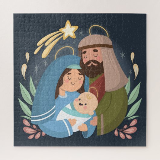 キュートクリスマス出生ジグソーパズル ジグソーパズル (縦)