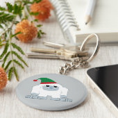 キュートクリスマス小妖精や小人イェティ キーホルダー (側面)