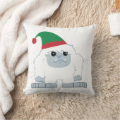 キュートクリスマス小妖精や小人イェティ クッション (ブランケット)