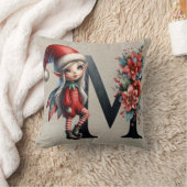 キュートクリスマス小妖精や小人フェスティバルMタンフェイクレザー クッション (ブランケット)