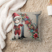 キュートクリスマス小妖精や小人フェスティバルNタンフェイクレザー クッション (ブランケット)