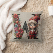 キュートクリスマス小妖精や小人フェスティバルWタンフェイクレザー クッション (ブランケット)