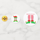 キュートクリスマス小妖精や小人&ゴールデンジンルベル コンフェッティ (正面)