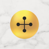 キュートクリスマス小妖精や小人&ゴールデンジンルベル コンフェッティ (スモール正面)