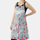 キュートクリスマス格言ベーキングシェフ名前をカスタムする エプロン (インサイチュ)