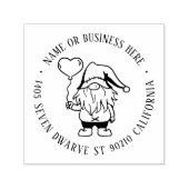 キュートクリスマス格言名前をカスタムする差出人住所 セルフインキングスタンプ (デザイン)